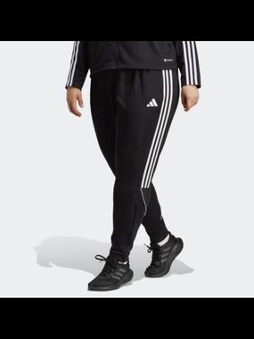Adidas Women's Tiro 23 League Training Pants Black White 3-Stripe Sz 3X